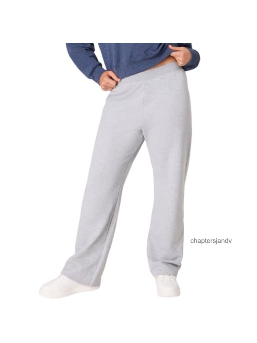 Women's EcoSmart Fleece Sweatpants Open-Bottom Pocketless Lounge Pants